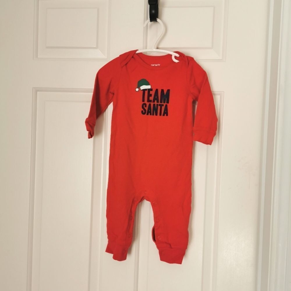 3/$20 Carter's Christmas Jumpsuit size 9 m